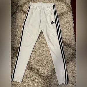 Adidas “aeroready” men’s white joggers. Size small